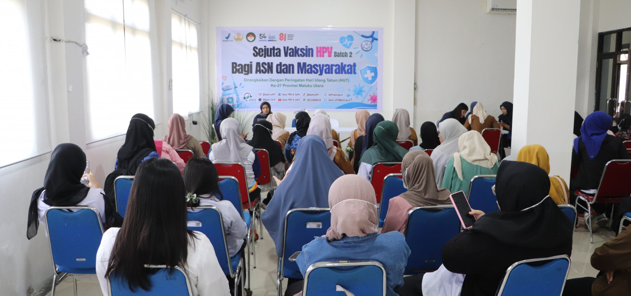 Peringati HUT Maluku Utara Ke-27, Balai POM di Sofifi Lanjutkan Vaksinasi HPV untuk Cegah Kanker Serviks