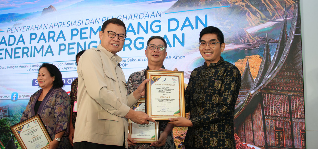 Pasar Dufa-Dufa Ternate Raih Juara I Lomba PPABK Regional Timur, Bukti Nyata Budaya Pangan Aman di Maluku Utara